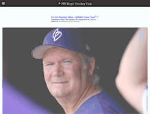 Tablet Screenshot of mnhockeyhub.com